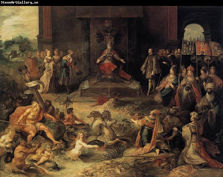Frans Francken II Allegory on the Abdication of Emperor Charles V in Brussels